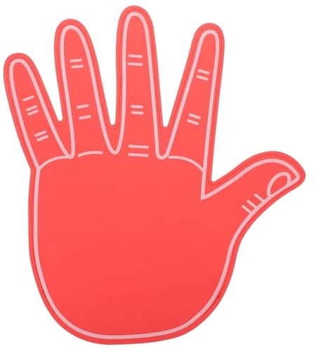 GALPADA Guanti Mani in Schiuma Giganti Rosa Accessori per Calcio Spugnosi per Sportivi Feste e Cheerleading