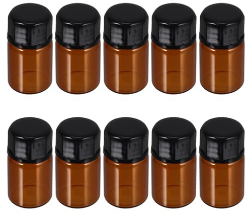 Braune 2ml Glasfläschchen für Parfum und Duft 50 Stück