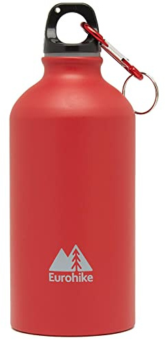 Eurohike Aqua 0.5L Aluminium Water Bottle, Red, One Size