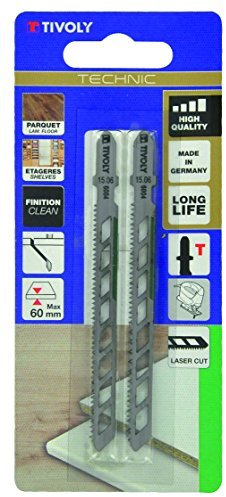 Tivoly XT505526004 Lames de scie sauteuse Skeleton Laser Cut, Gris, Set de 2 Pièces