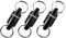 KeySmart MagConnect - Magnetischer Schlüsselanhänger - Schnell und sicher Schlüssel anbringen und lösen - Lässt sich einfach an Tasche, Geldbörse und Gürtel anbringen (3er Pack, Schwarz)