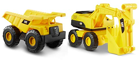CATERPILLAR 82053 – Cat Tough Rigs – Set LKW und Bagger, 38 cm