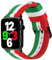 ESTUYOYA Bracciale compatibile con Apple Watch 49mm 46mm 45mm 44mm, (42mm-Serie 1-3), Fascia in Nylon Bandiera d'Italia per iWatch Series 10 9 8 7 6 5 4 3 2 1 SE Ultra 2 - Nero