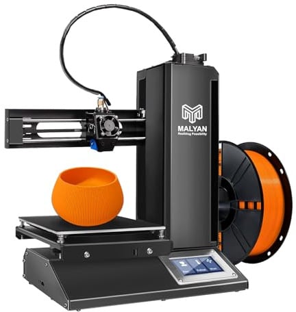 MALYAN M320 Mini 3D Drucker - Out of The Box 3D Druckers für Kinder und Anfänger, Abnehmbare Magnetische Bauplatte, kostenlose Probe PLA Filament, Druckgröße 150x150x150mm