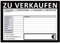 ZU VERKAUFEN Schilder DIN A4, beidseitig bedruckt, KFZ, Auto, PKW Handel (DIN A4, Schwarz, 30)