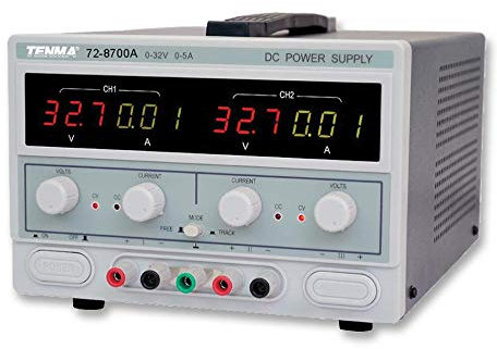 Fuente de alimentación, 2Ch, 32V, 5A, ajustable, prueba de fuentes de alimentación superior de banco