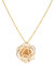 Sonew Collier en Or 24 Carats avec Pendentif Rose Rose Véritable 30 Mm pour Femme, Fille, Maman et Petite Amie, pour Mariage, Saint-Valentin, Anniversaire, Fête des Mères, Noël