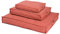 JAMAXX Premium Hundekissen in edler Leinen-Optik - Orthopädisch Memory Visco Schaumstoff/Waschbar Abnehmbarer Bezug/Wasserabweisender Innenbezug - Hundebett PDB1005,90x70 (M) Terracotta