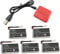 ZYGY 5PCS 3.7V 300mAh Batteries au Lithium & 1PCS 5en1 Chargeur pour Hubsan X4 (H107C, H107D, H107L), Syma X11 X11C, TDR Spider, HS170,HS170C,F180W,F180C FX801 V911S A120 XK A150 V966