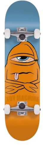 Toy Machine Complete Skateboard Bored Sect Orange Blue 7.875