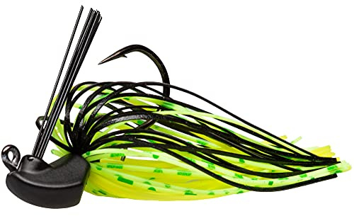 ZECK scharfer & Stabiler Jighaken - Skirted Jig Chartreuse Party - #3/0-7g