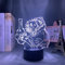 Anime Lampe LED Nachtlicht für Raumdekoration Nachtlicht Geburtstagsgeschenk Licht Kaisen Jujutsu 3D Illusion Licht-16 Farbe mit Fernbedienung