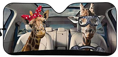 Belidome Parasol para coche, diseño de jirafa