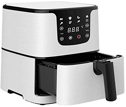 NCRD Air Fryer, 5.9 Quart (5.5 Liter) Electric Hot Air Fryers Oven Oilless Cooker with LCD Digital Screen and Nonstick Frying Pot, 8 Cook Presets,Preheat,60 Minute Timer & Auto Shut-Off