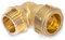 Raccord de serrage pour tube en cuivre coudé à 90° AG 22 x 3/4 - Raccord à bague de serrage en laiton certifié DVGW - Raccord de tuyau pour chauffage, eau, solaire, air comprimé
