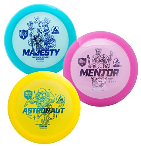 Discmania Active Premium Mega Distance 3-Disc Set, Bleu, Jaune et Rose