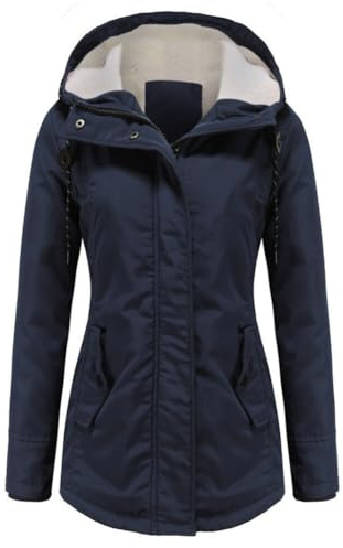 Yynuda - Parka con cappuccio, invernale, caldo, con cappuccio