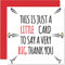 Dankeskarte – kleine Karte Big Thank You – Dankeskarten für alle Anlässe Sie oder Ihn, Wertschätzungskarte, 145 mm x 145 mm Thank You So Much Grußkarten für Geschenke