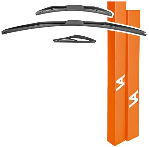 VIA ALBION® Wiper Blades for • TOYOTA AURIS Mk2 (Hatchback, 2012-2019) • All-Weather Front & Rear Wipers Set
