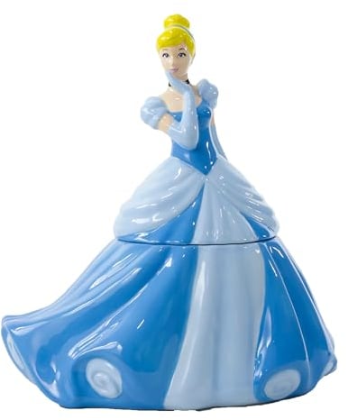 Dinsey Prinzessinnen-Keksdose, niedliche Keramik-Einweihungsgeschenke für Männer, Frauen und Kinder, offizieller Lizenznehmer, 1 Set (Cinderella)
