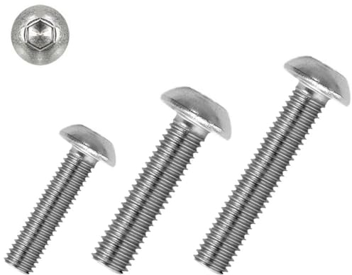 M8 Linsenkopfschrauben - V2A Edelstahl - ISO 7380 - Flachkopfschraube ISK (25, M8 x 30 mm)