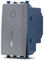 TOT ELECTRIC INTERRUTTORE BIPOLARE Grigio scuro Frutti elettrici compatibili con Vimar Arke per placche supporti 19613
