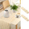 Aolawco 2 Stück Tischläufer Beige, 90 x 300 cm Käsetuch Tischläufer, Lang Halbdurchsichtiger Tischläufer für Boho, Hochzeitsdeko, Tischdekoration, Geburtstagsparty