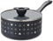 Prestige Disney Monochrome Mickey Mouse Non Stick Saucepan with Lid 20cm, Ceramic Induction Saucepan, PFAS & PFOA Free, Non Toxic Cookware, Black & White