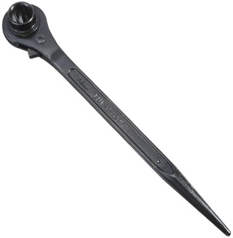 Elecbee Ratchet Podger Spanner Scaffold Spanner,Quick Release Tool Ratcheting Scaffold Wrench,Spanner Steel Erect Wrench Adjustable Socket Adapter Hand Tools (19mm-24mm)