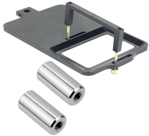 FEICHAO Gimbal Conversion Plate Holder Bracket M3 Screw Hole Counterweight Balance Compatible with Hero 13, Action 5pro/4/3 Sports Camera (+ 30g Weights)