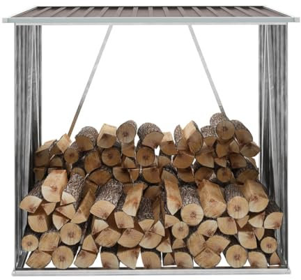 Gartenhaus Holzhaus Lagerhaus Stahl verzinkt 163x83x154cm braun