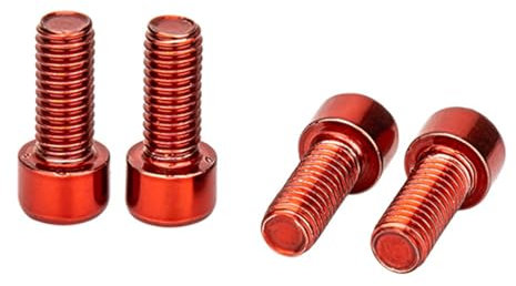 FOLODA 4 Stücke 5x12mm Fahrrad Flaschenhalter Schrauben Sechskant Innensechskantschrauben Edelstahl Schrauben Mountainbike Zubehör