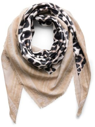 STREET ONE Damen A572640 Gemustertes Dreieckstuch, Desert beige, A