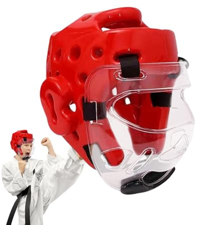 Yulokdwi Boxen Kopfschutz, Sparring Kopfschutz, Ergonomisch Leichter Boxhelm Für Muay Thai Karate MMA Training