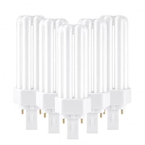 CLAR - Lampadina PLC Gemini T 26W Luce Naturale 4000K G24d-3, 2 Pin, Non Regolabile (Pack 5)