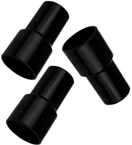 WRITWAA Adattatore per Tubo Aspirapolvere da 40mm in Pp Nero 3 Pezzi Ricambio da Installare per Accessori Aspirapolvere