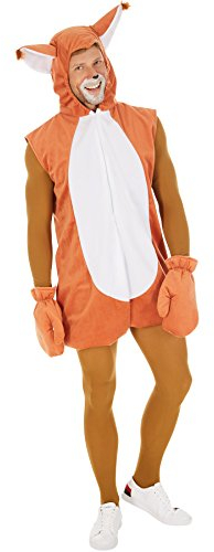dressforfun Kostüm Eichhörnchen für Sie und Ihn | Schönes, weiches Fellimitat | Kapuze mit Ohren | inkl. Handschuhe und Ganzkörperstrumpfhose (XL | Nr. 300853)