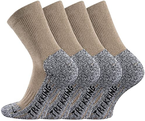 7 Monate Anti-Loch-Garantie 4 Paar unisex Coolmax Trekking-Wandersocken