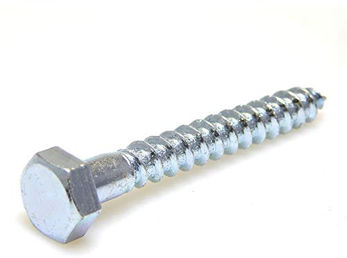 10 Stk. Holzschrauben Sechskant DIN 571 verzinkt Schrauben 6,8,10,12 mm Holz Schraube (8 x 180 mm)