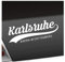 Kiwistar - Autoaufkleber - Karlsruhe Baden-Württemberg - Weiss - 40x14cm - Aufkleber für Auto, Laptop, Fahrrad, LKW, Motorrad mehrfarbig JDM Decal Racing
