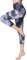 FLYILY Sporthose Damen Capri Yogahosen für Damen Elastische Tummy Control Yogahose Training Tights Yoga Hosen 3/4 Sporthose Laufhose(Print,L)
