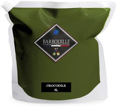 BARBOUILLE - Peinture Acrylique Crocodile - Effet Mat-Poudré - Peinture Mur & Plafond - Lessivable - Séchage En 30 min - COV A+ - Fabriquée En France - 5 L