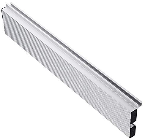 belupai 450mm Woodworking Miter Gauge Fence Table Saw Fence T Slot Aluminum Alloy Fence for Router Table Miter Gauge Table Saw