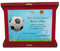 Placa de premio de fútbol personalizada, fabricada en Italia (aluminio)