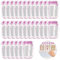 QKTYB 30PCS Mason Jar Bottles Bags Reusable Food Spice Storage Bags Snack Saver Container Airtight Seal Leak-Proof Zip-Lock for Travel Camping Picnic (Red,M)