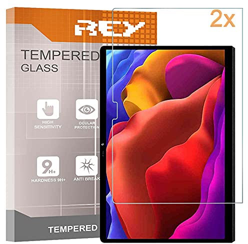 REY 2X Protector de Pantalla para Lenovo Yoga Pad Pro 2021 13, Cristal Vidrio Templado Premium, Tablet