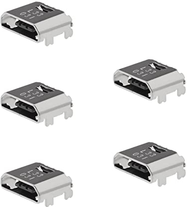 eMagTech 5 Stück Tablette Micro USB Ladeanschluss Blockstecker Dock Connector Strombuchse Ersatzteil Kompatibel mit Samsung Galaxy Tab A/Tab E/Core Prime