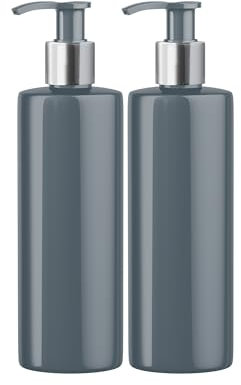 Print Maniacs 500ml Dispenser Pump Bottle - Grey PET Plastic, Customisable DIY Refillable Bathroom Hand Lotion Soap Bottle (2)