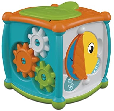 Clementoni 17672 Guck Aktivitäts-Würfel-Aktivitätsspielzeug Baby, Lernspielzeug Für Kinder Ab 10 Monate, Multicolour, Medio