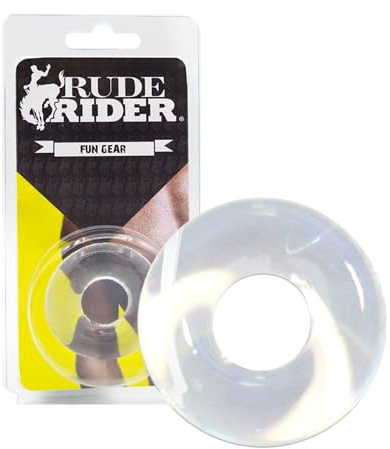 Rude Rider Penisring aus Silikon, Farbe: Transparent, extrem dehnbarer Cockring, Sexspielzeug für Männer